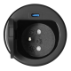 GNIAZDO MEBLOWE ORNO OR-GM-9040/B Ø6cm KABEL 1,9m 1xUSB